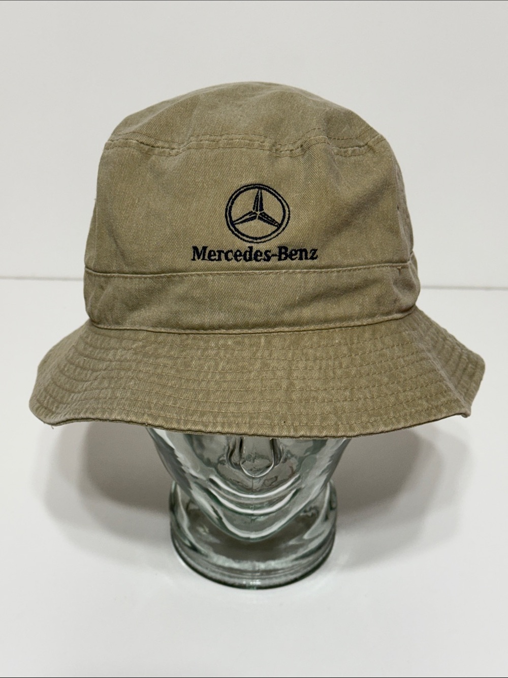 Vintage Mercedes- Benz Cup Tennis Tournament Khaki Bucket Hat